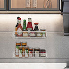 Magnetic Spice Rack for Refrigerator, Metal Strong Magnet Shelf