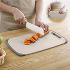 Darzheoy Whetstones Buckwheat Cutting Boards for Kitchen Dishwasher Safe Doubles Sided Beige