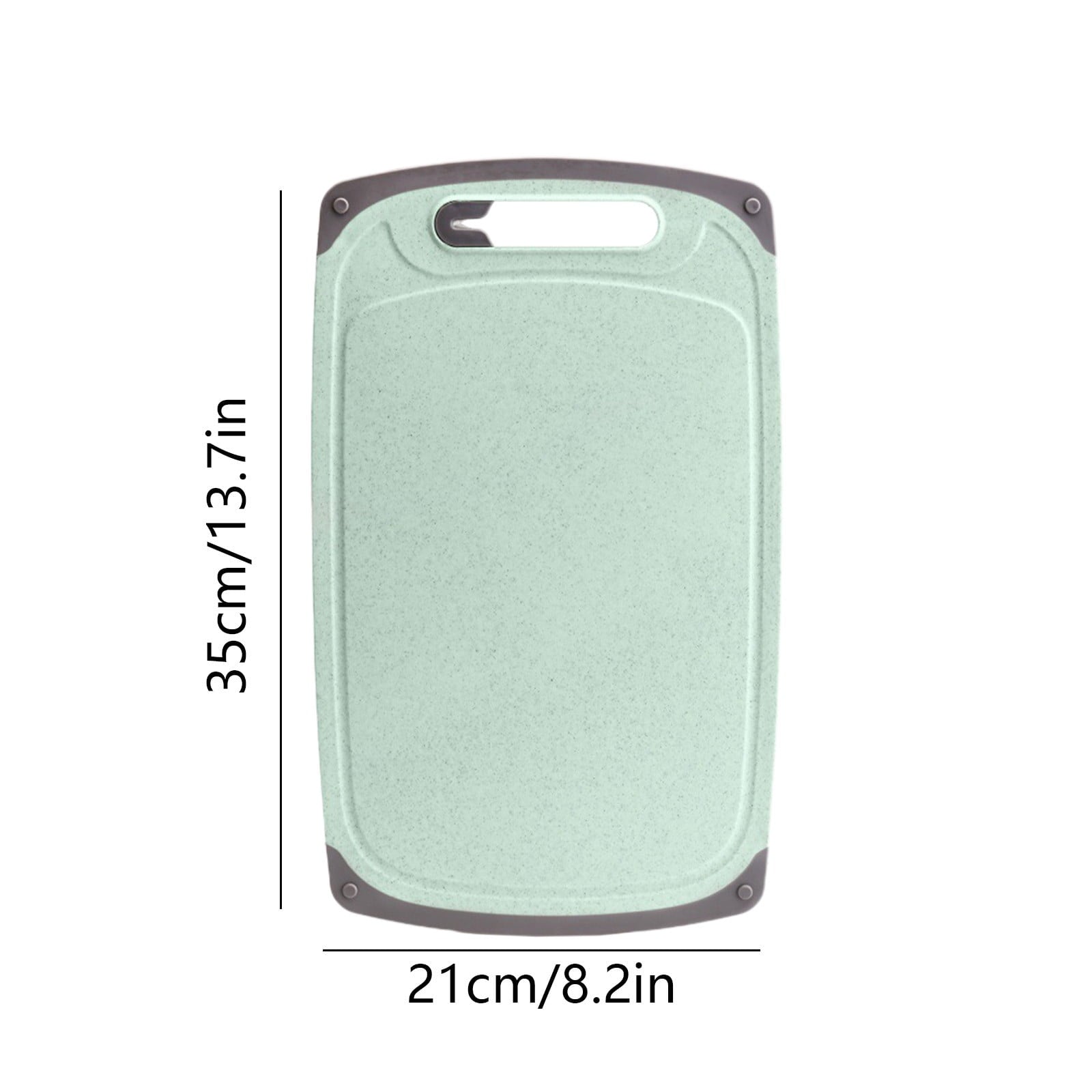 Darzheoy Whetstones Buckwheat Cutting Boards for Kitchen Dishwasher Safe Doubles Sided Design Extra Large Cutting Board for Meat Easy Grip Handle Non Slip Green