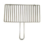 Kdkad Fish Grilling Basket,Fish Vegetables Shrimp with Handle 15×9.4 in Silver