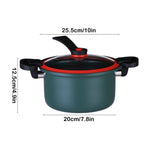 Darzheoy Nonstick Ceramic Coated Sauce Pan with Lid Green