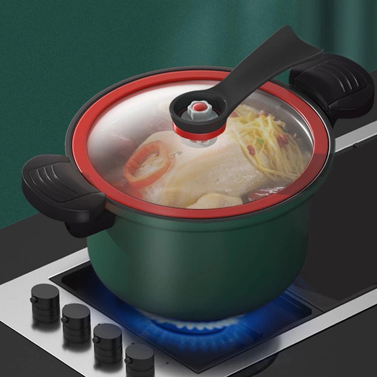 Darzheoy Nonstick Ceramic Coated Sauce Pan with Lid Green - Flavour Fushion Cooking Shop