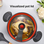 Darzheoy Nonstick Ceramic Coated Sauce Pan with Lid Green