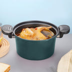Darzheoy Nonstick Ceramic Coated Sauce Pan with Lid Green