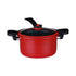 Darzheoy Nonstick Ceramic Coated Sauce Pan with Lid, Red - Flavour Fushion Cooking Shop