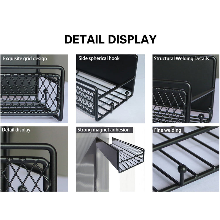 Darzheoy Magnetic Spice Rack Organizer Mesh Design for Refrigerator Oven, - Flavour Fushion Cooking Shop