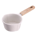 Non-Stick Saucepan with Glass Lid – White