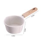 Non-Stick Saucepan with Glass Lid – White