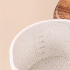 Non-Stick Saucepan with Glass Lid – White