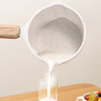 Non-Stick Saucepan with Glass Lid – White