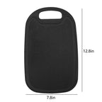 Chmadoxn Plastic Cutting Boards for Kitchen Dishwasher Safe, 12.8" x 7.8" x 0.1" Black