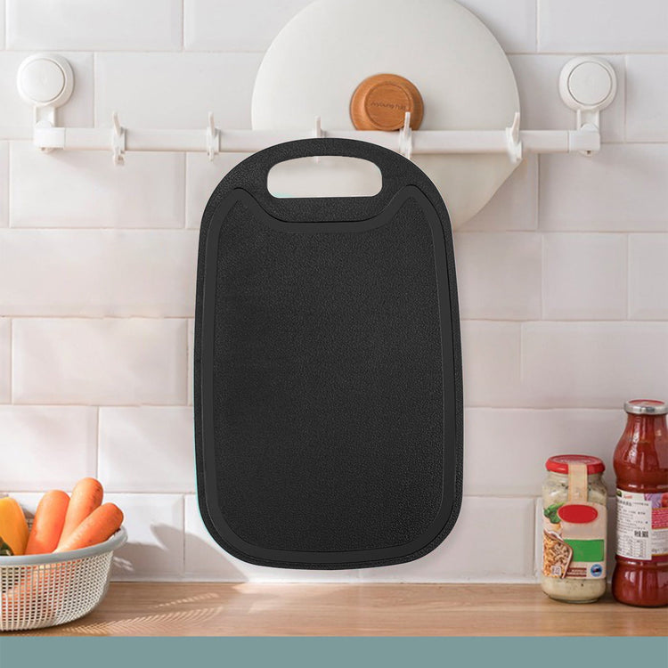 Chmadoxn Plastic Cutting Boards for Kitchen Dishwasher Safe, 12.8" x 7.8" x 0.1" Black - Flavour Fushion Cooking Shop