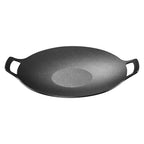 Chmadoxn Diameter 10.9 inch Universal Cast Iron Grill Pan,Multifunctional Frying Pan 10.9" A