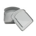 Darzheoy Sandwich Containers, Reusable Sandwich Box Container, Sandwich Holder Bread Container for Adults, BPA Free, Microwave & Dishwasher Safe, Office, Camping Gray