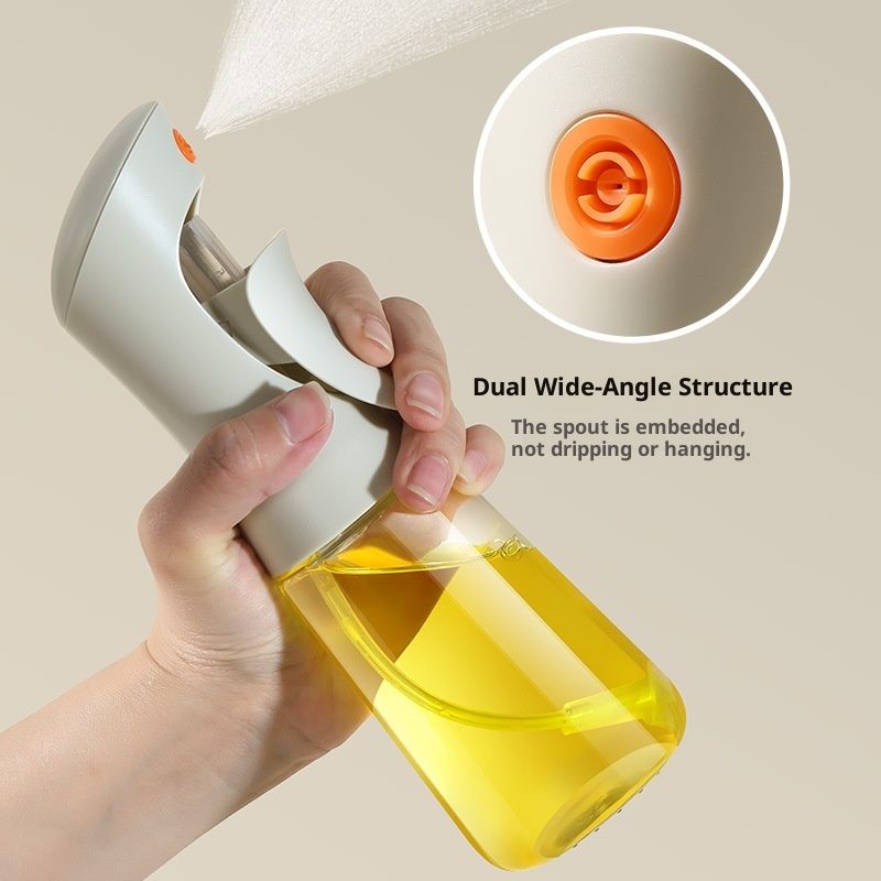 Olive Oil Sprayer for Cooking Glass,200ml Oil Dispenser Bottle , Spray Bottles Oil Dispenser for Kitchen, Kitchen Gadgets for Salads, white