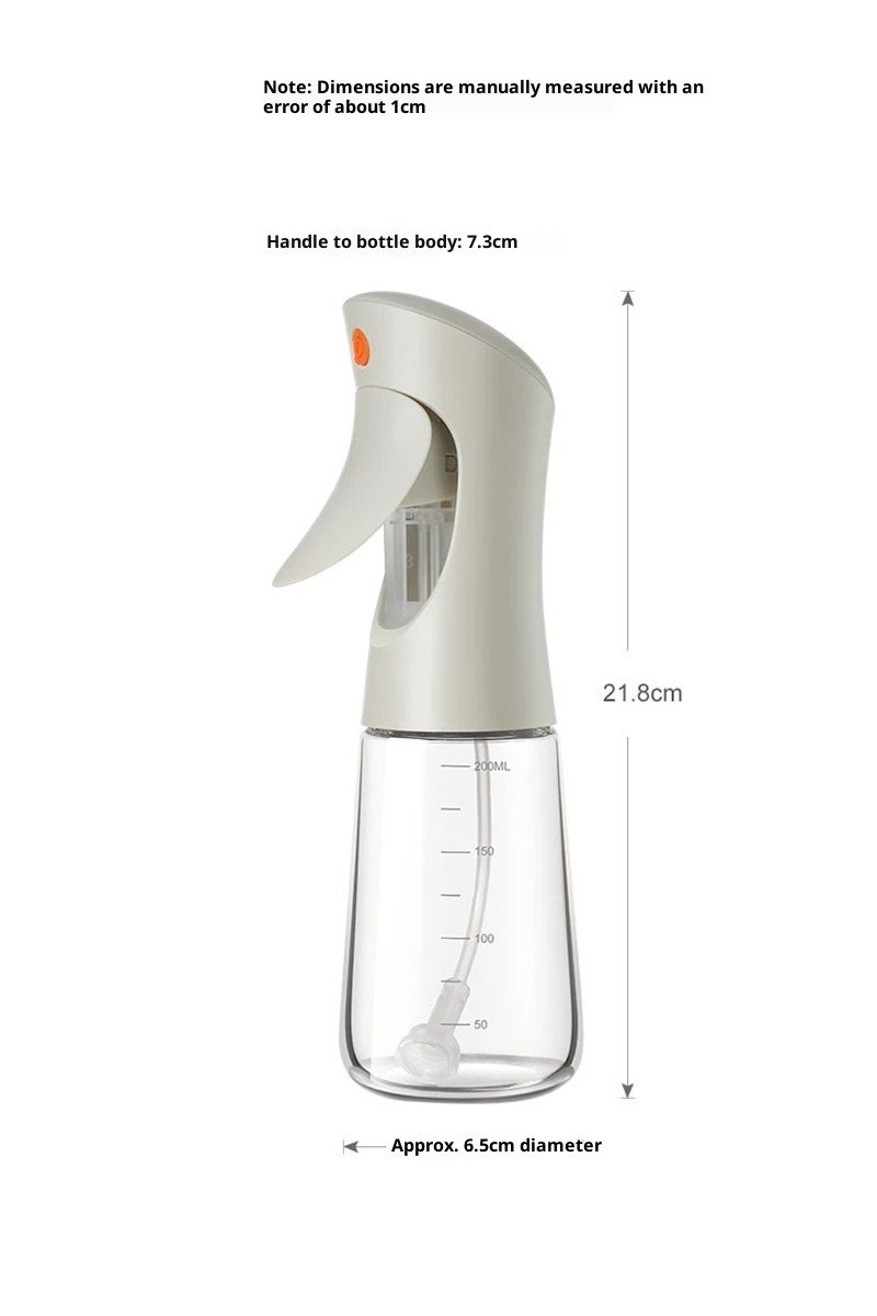 Olive Oil Sprayer for Cooking Glass,200ml Oil Dispenser Bottle , Spray Bottles Oil Dispenser for Kitchen, Kitchen Gadgets for Salads, white