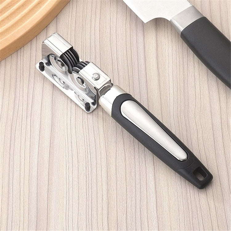2 pack Knife Sharpener, Kitchen Knife Sharpeners,Rotating Steel Wheel Sharpening Discs,Manual Knife Sharpening - Flavour Fushion Cooking Shop