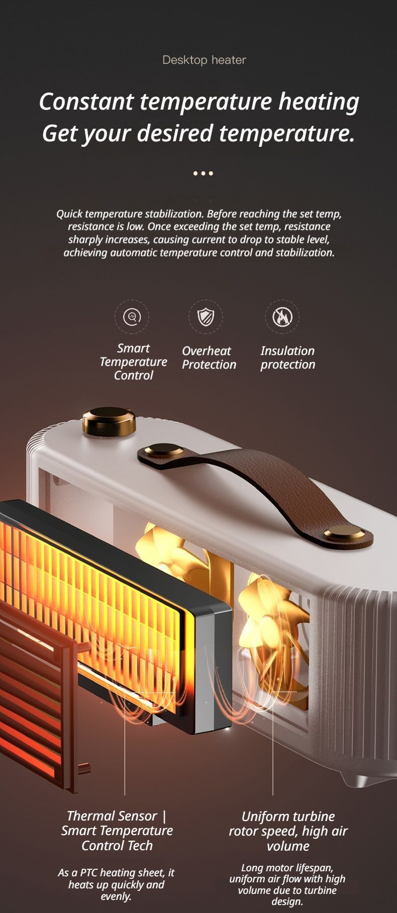 Green Desktop Space Heater 04
