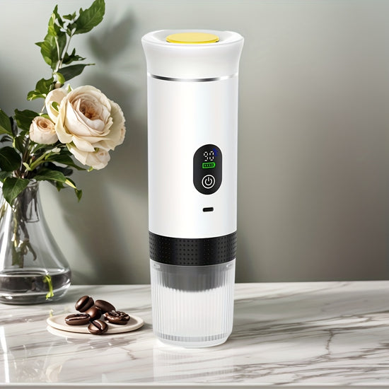 Portable 20Bar High - Pressure Extraction Coffee Machine, 80ml Stainless Steel - Flavour Fushion Cooking Shop