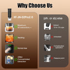Portable 20Bar High - Pressure Extraction Coffee Machine, 80ml Stainless Steel