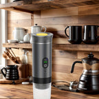Portable 20Bar High - Pressure Extraction Coffee Machine, 80ml Stainless Steel