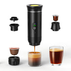 Portable 20Bar High - Pressure Extraction Coffee Machine, 80ml Stainless Steel