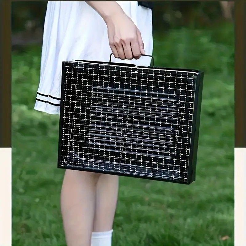 Portable Folding Grill: 4-Step Assembly, Light & Portable, Sturdy Design, Enjoy Outdoor Grilling Anytime - Flavour Fushion Cooking Shop