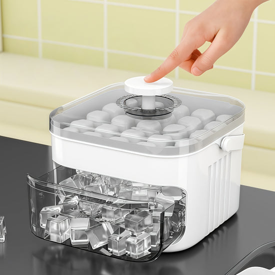 EasyPress Double-Layer Ice Cube Mold: Effortless, Efficient Refreshment - Flavour Fushion Cooking Shop