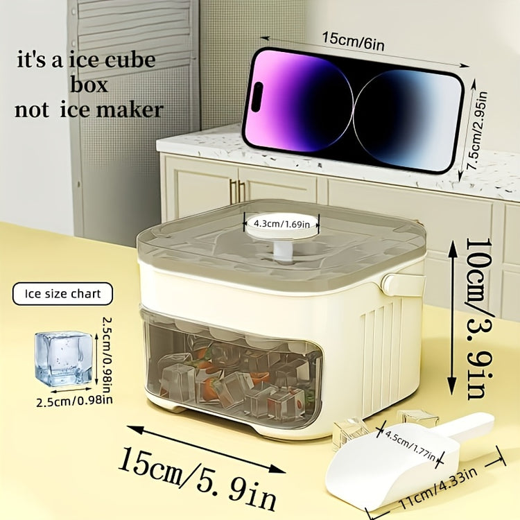 EasyPress Double-Layer Ice Cube Mold: Effortless, Efficient Refreshment - Flavour Fushion Cooking Shop