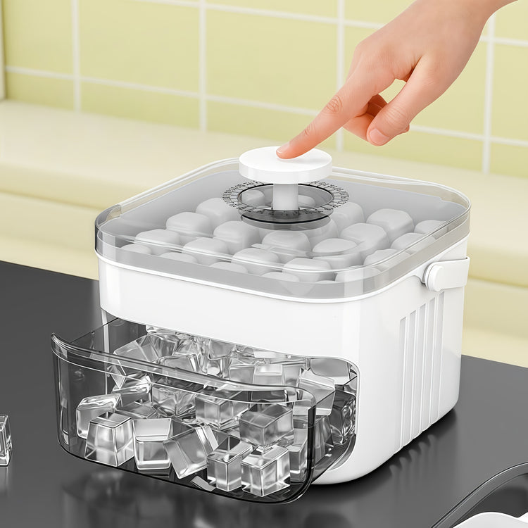EasyPress Double-Layer Ice Cube Mold: Effortless, Efficient Refreshment - Flavour Fushion Cooking Shop