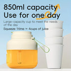 Portable multifunctional large-capacity tumbler -juicing, baby food, and ice crushing.