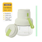 Portable multifunctional large-capacity tumbler -juicing, baby food, and ice crushing.