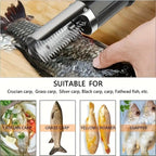 SafeClean Electric Fish Scaler with USB Recharge & Steel Shield