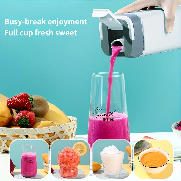 Portable Wireless Fresh Juice Maker: Freshness in a Cup, Anywhere, Anytime.  BLACK - Flavour Fushion Cooking Shop