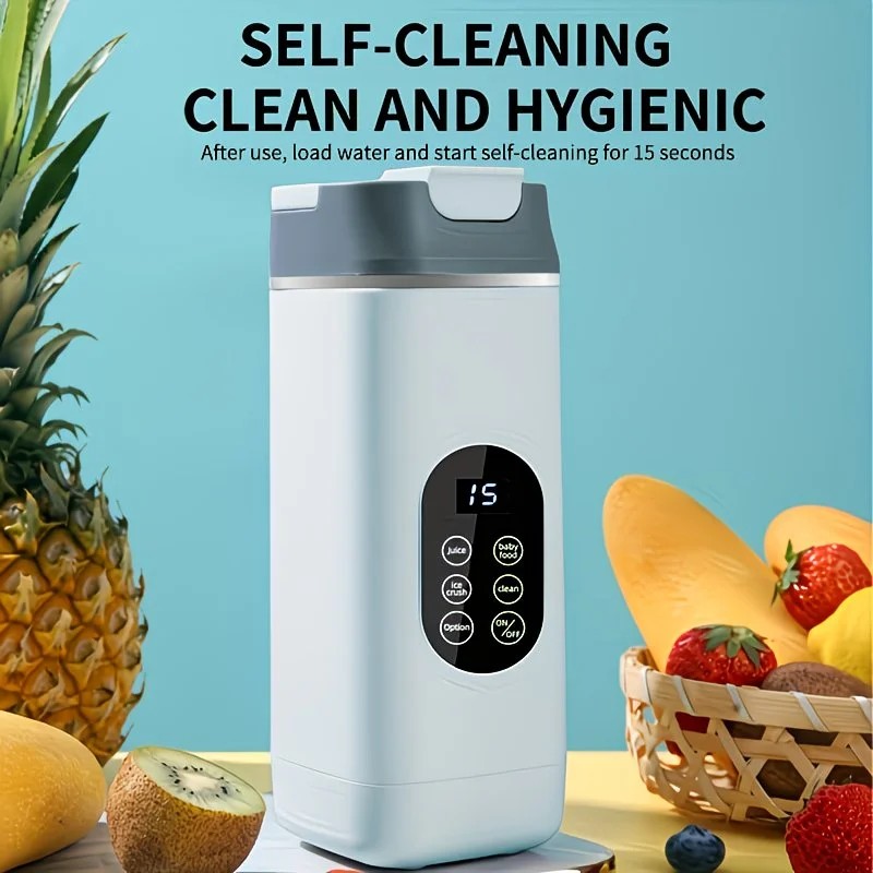 Portable Wireless Fresh Juice Maker: Freshness in a Cup, Anywhere, Anytime.  BLACK - Flavour Fushion Cooking Shop