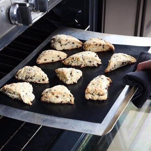 6-Pack Non Stick Grill Mat Oven Mat Baking Mat, 40x33cm, Black - Flavour Fushion Cooking Shop