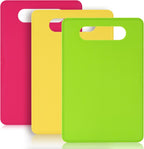 Plastic Cutting Board Set, 3 Pack Small Chopping Boards for Kitchen