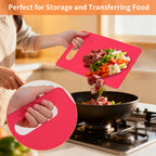 Plastic Cutting Board Set, 3 Pack Small Chopping Boards for Kitchen