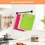 Plastic Cutting Board Set, 3 Pack Small Chopping Boards for Kitchen