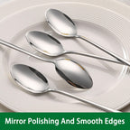 7.5 Inches Stainless Steel Iced Tea Spoons,Set Of 8 Long Stirring Spoons For Coffee
