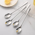 7.5 Inches Stainless Steel Iced Tea Spoons,Set Of 8 Long Stirring Spoons For Coffee