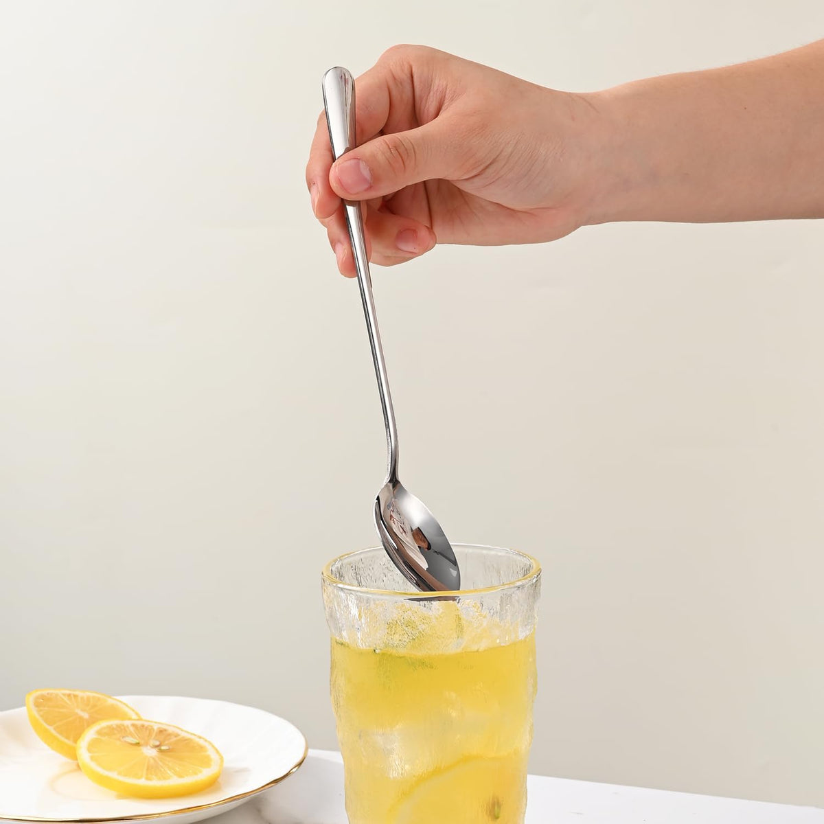 7.5 Inches Stainless Steel Iced Tea Spoons,Set Of 8 Long Stirring Spoons For Coffee - Flavour Fushion Cooking Shop