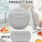 6Pcs 5'' Wax & Oil Applicator Pads - Reusable Microfiber Cleaning Pad - Scratch-Free