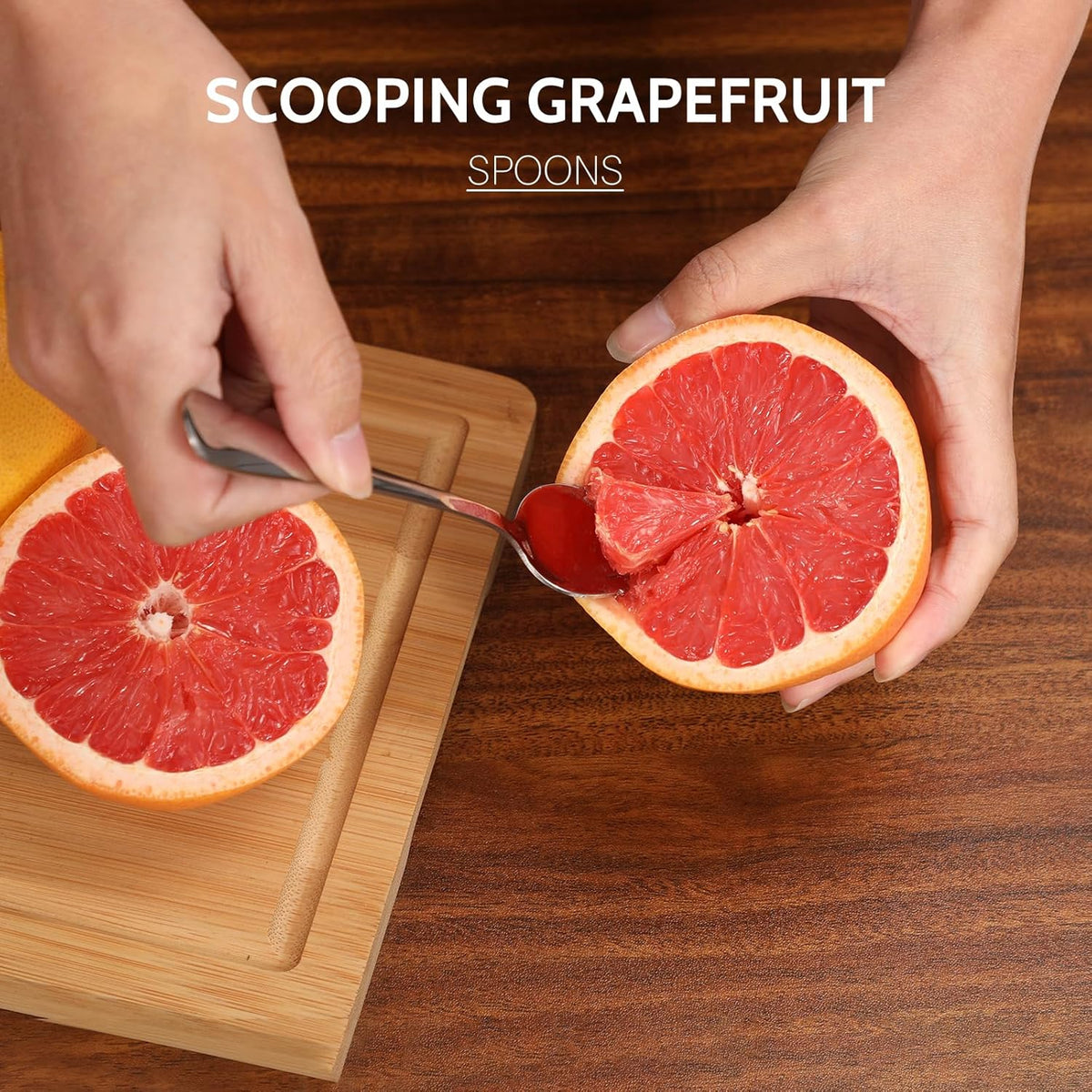 4-piece Grapefruit Spoons and Grapefruit Knife, 18/8 Stainless Steel - Flavour Fushion Cooking Shop
