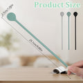 3Pcs Silicone Long Spoons for Stirring,Drink Stirrer Coffee Stir Spoons Long Stirring Silicone Spoon Reusable Cocktail Coffee Stirrers for Home Bar 9.9"