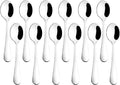 12-Piece Demitasse Espresso Spoons, 4 Inches Stainless Steel Mini Coffee Spoons