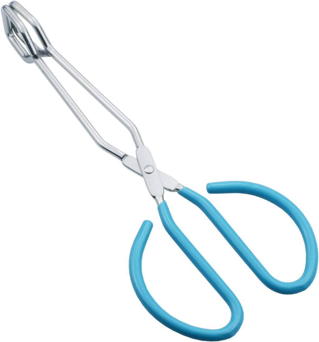 Kitchen Scissor Tongs 10-Inch with Comfort-Grip Handle Heavy Duty Stainless Steel Scissor Cooking Tongs