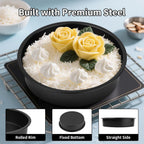 8” Round Cake Pans - 3PCS Nonstick Round Baking Cake Pan, Mold,Dish, Flan