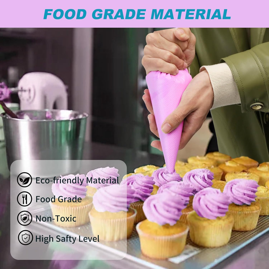 Piping Bags 16 Inch - Disposable Piping Bags 100pcs, Large Pastry Bags