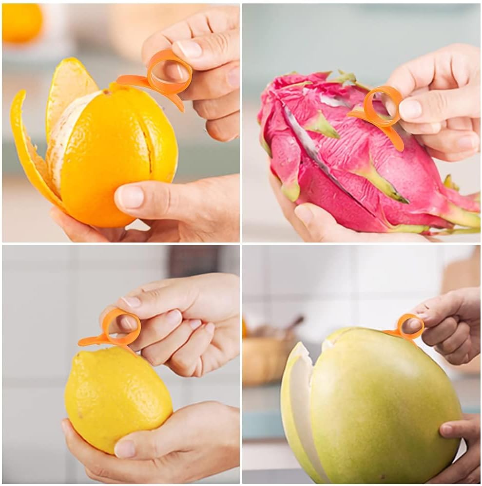 Potato Peelers, Vegetable Peeler for Kitchen Stainless Steel Y Shape Swivel Peelers, Carrot, Fruit, Ergonomic Non-Slip Handle and Sharp Blade with 2 Oranges Peeler